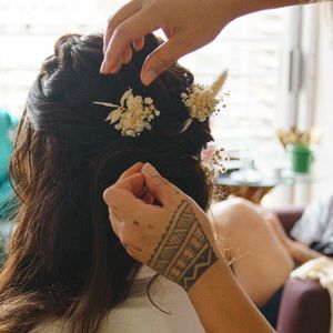 Dried Floral Hair Pins